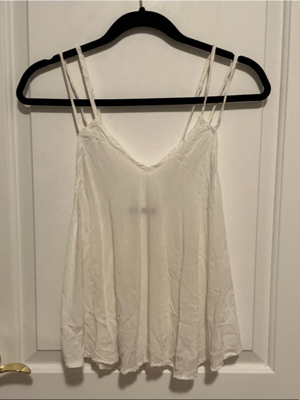 Brandy Melville White Double-Strap Cami